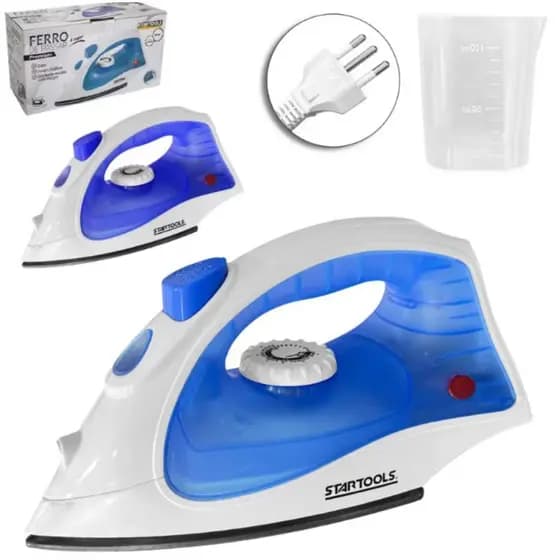 Ferro de Passar ROUPAS A VAPOR Premium 220V - Pratico, perfeito para o dia a dia -Azul
