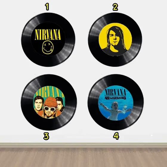 Disco Vinil Nirvana Banda LP Decoração