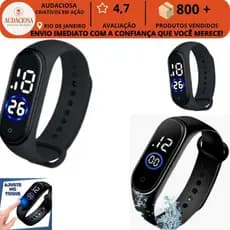 Relógio ESPORTE Digital LED Unissex à Prova d'Água