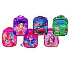Kit mochilas escolares Com Detalhes 3D Super Resistente Para Meninos e Meninas