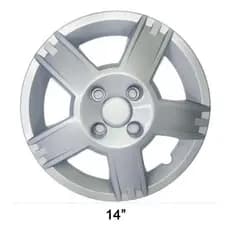Calota Aro 14 Ford Fiesta Hatch Sedan 2008/2010 Prata Emblema