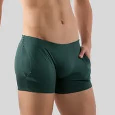 Cueca Boxer Box Samba Canção com Bolso Micro Dormir Pijama Masculino