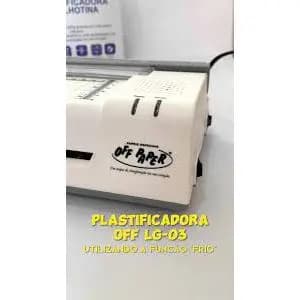 Plastificadora A4 E A3 Guilhotina 3x1 Off Paper