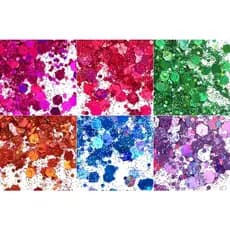 Glitter Chunky Poliéster Importado - Cores Holográficas 10gr - Resina Epoxi