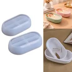 MOLDE SILICONE BANDEJA FORMA TIGELA 15,5CM GESSO CIMENTO RESINA VELAS