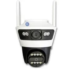 Câmera Externa Lente Dupla Segurança  Ip Infravermelho Wifi Hd Robusta Resistente