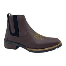 Bota Texana Masculina Country Bico Quadrado Com Elástico