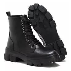 Bota Tratorada Feminina Plataforma Blogueira
