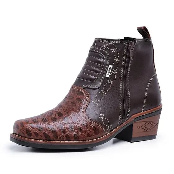 Bota Country Adans em Couro Legítimo Lançamento