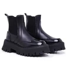 Bota Coturno Feminina Chelsea Blogueira Tratorada