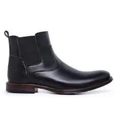 Bota Coturno Masculino Chelsea Cano Médio com Elástico Ajustável Confortável
