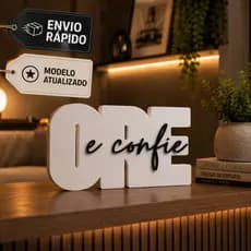 Letreiro Decorativo Ore e Confie Frase Religiosa