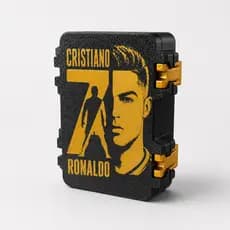Caixa Porta Porta Figurinha da Copa Cristiano Ronaldo 600 figurinhas