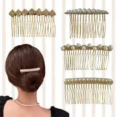Pente Metal Grampo de Cabelo Penteados Femininos Noiva Casamento Luxo Hair Comb