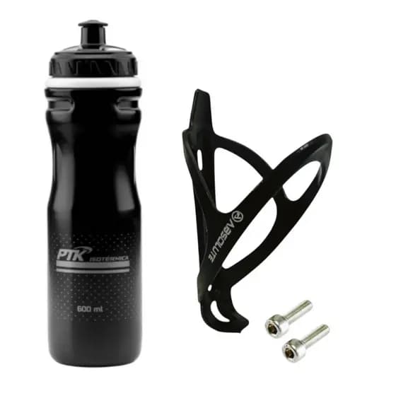 Caramanhola Garrafa de Agua para bike Garrafinha Squeeze com Suporte para exercicios