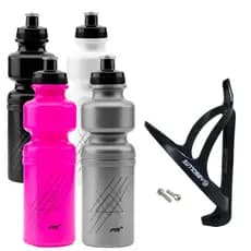 Garrafa de agua Squeeze Caramanhola 750ml  + Suporte absolute com parafusos