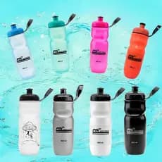 Caramanhola garrafa Squeeze de agua 650ml com boca larga para exercicios/bike/academia