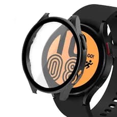 Capa Case e Película Protetora Para Relógio Samsung Galaxy Smartwatch Watch 4 40mm / 44mm Bumper Protetor de Tela
