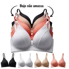 Sutiã Top Fitness com Bojo Soft Sem Aro Alças Reguláveis Conforto Não Amassa  tamanho M ao Plus Size