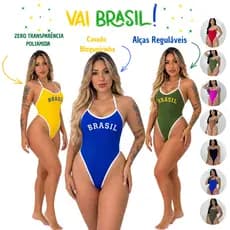 Body Maiô Mel Maia  Cavado Blogueira Zero Transparência  com Regulagens e Forro Duplo