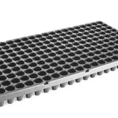 Bandeja Flexível para Semeadura Preto Nutriplan 200 Células S/ABA F08 Fina Mudas Horta Plantio