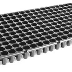 Bandeja Flexível para Semeadura Preto Nutriplan 200 Células c/aba F08 Fina Germinção Hortaliças
