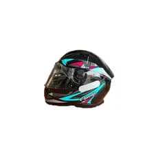 Capacete Infantil Feminino Ebf Tamanho 54 Preto e Tifany Brilhante