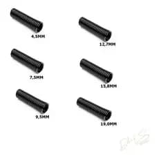 Kit 06mt Espaguete Corrugado Conduite Automotivo 6 Medidas