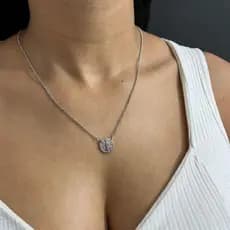 Colar Escapulário são Bento aço inoxidavel feminino masculino