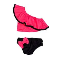 Biquíni Infantil De Laço Para Meninas Moda Praia Verão