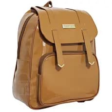 Mochila Feminina em Verniz Mochilinha Reforçada Moda Atual Para o Seu Dia Dia
