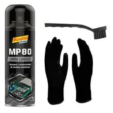 Kit Acessórios para manutenção infotmática com Escova Anti Estatica + Luva Limpa + Contato