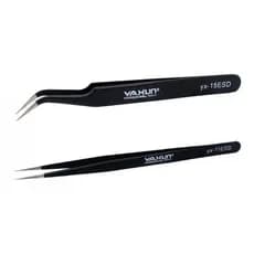 Kit 2 Pinças Antiestática Curva Yx15 E Reta Yx11 Esd Yaxun