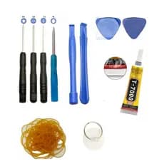 Kit P/troca De Tela De Celular + Cola T7000 + Elásticos  reparos de celulares, tablets - Conserto de smartphones