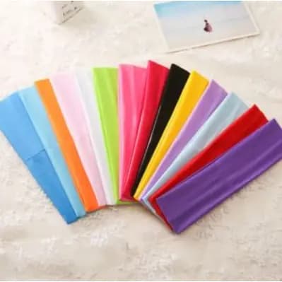 Kit Faixa De Cabelo Confortável Elástica Esporte Tiara Academia Lazer Passeio Yoga Headband