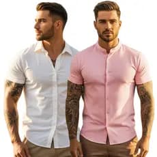 CAMISA GOLA PADRE MANGA CURTA SLIM DIA DOS PAIS