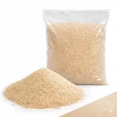 Serragem de Madeira Fina 3 Litros Po de Serra Natural Seco Para Hamster Galinheiro Artesanato