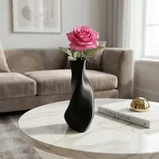 Vaso Espiral Irregular Minimalista Decorativo Moderno para Sala e Escritório
