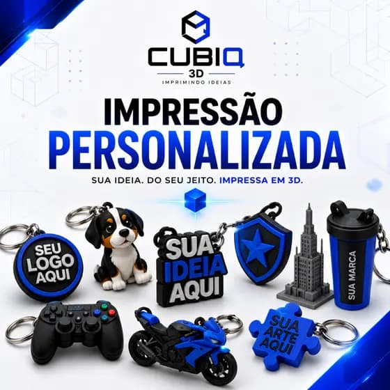 Impressão personalizada encomendada CubiQ 3d - FAZER ORÇAMENTO ANTES DE COMPRA