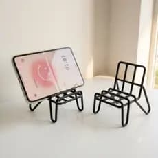 Suporte de Celular Minimalista Cadeira de Praia Decorativo para Mesa e Escritório