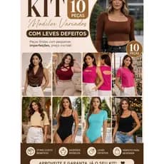 Kit 10 Peças OU 5 Peças com LEVES DEFEITOS Femininas Aleatórias| Queima de Estoque - Promoção Limitada