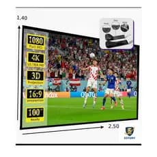 Telão De Projeção Estory Velcro Projetores Full HD 4K Cinema Profissional Copa 2026 Frete Gratis