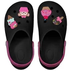 Sandália Babuche Infantil Feminina Menina Criança Antiderrapante Cupacke Colorido Moda Chinelo Calce Fácil Confort Macio