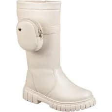 Bota Montaria GiGiL Teen Infantil Coturno Feminino Com Bolsinha Bag Bolsa Menina Cano Alto Conforto