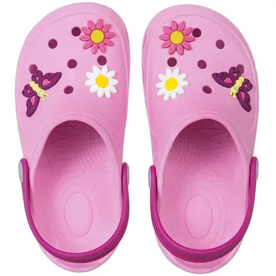 Babuche Infantil Sandália Feminina Chinelo Conforto Calce Fácil Menina Bebe Antiderrapante Borracha Enfeite Macio Leve