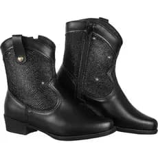 Bota Texana Feminina GiGiL Teen Country Infantil Saltinho Baixo Médio Cano Curto Confortável Moda Glitter Brilhante