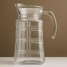 Jarra de Vidro 1800ml com Tampa e Alça para Agua Suco Refrigerante Drinks Mesa Posta Cozinha