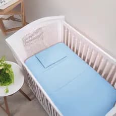 Jogo de Lençol Para Berço Americano Roupa de Cama Infantil Kit 3 Peças Bebê Menina e Menino