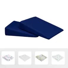 Travesseiro de Bebê Anti Refluxo Infantil Espuma Capa 100% Algodão