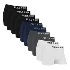 Cueca Polo Wear Boxer Kit Cuecas Box Masculinas Sem Costura Microfibra 100% Poliéster